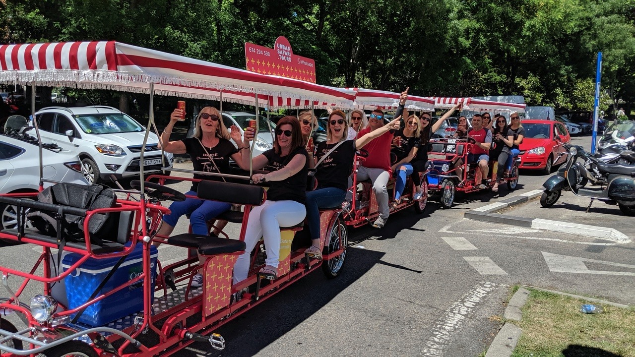 urban safari beer bike madrid